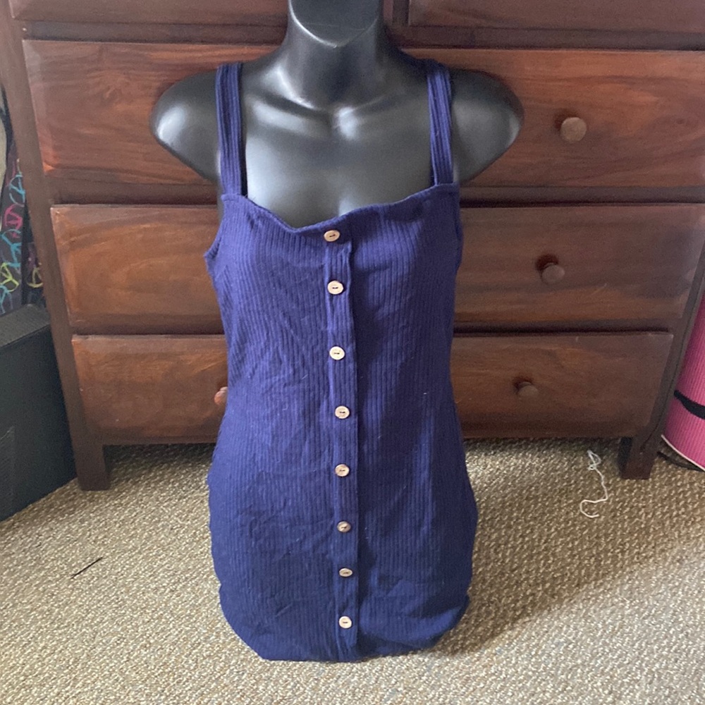 Navy Blue Mini Dress
